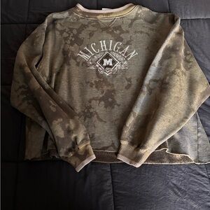 University of Michigan Camouflage Crewneck Sweater